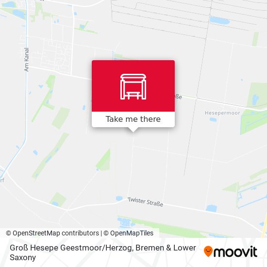 Groß Hesepe Geestmoor/Herzog map
