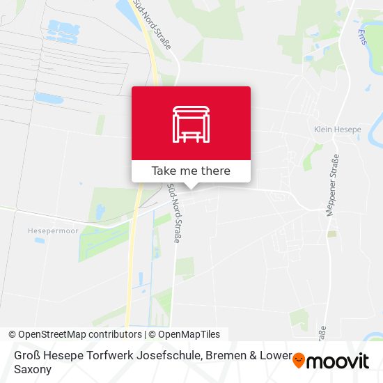 Groß Hesepe Torfwerk Josefschule map