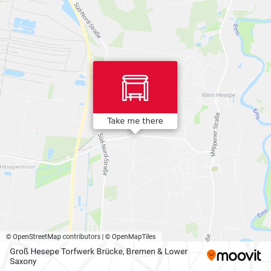 Groß Hesepe Torfwerk Brücke map
