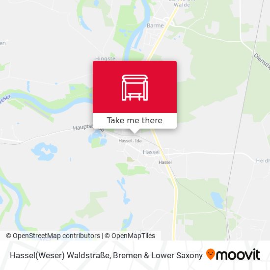 Hassel(Weser) Waldstraße map