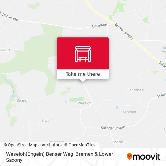 Weseloh(Engeln) Benser Weg map