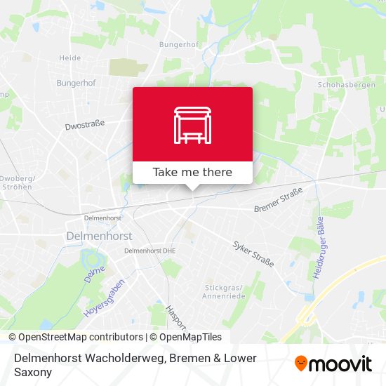 Delmenhorst Wacholderweg map