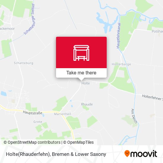 Holte(Rhauderfehn) map