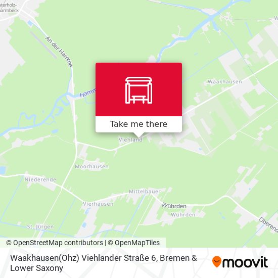 Waakhausen(Ohz) Viehlander Straße 6 map