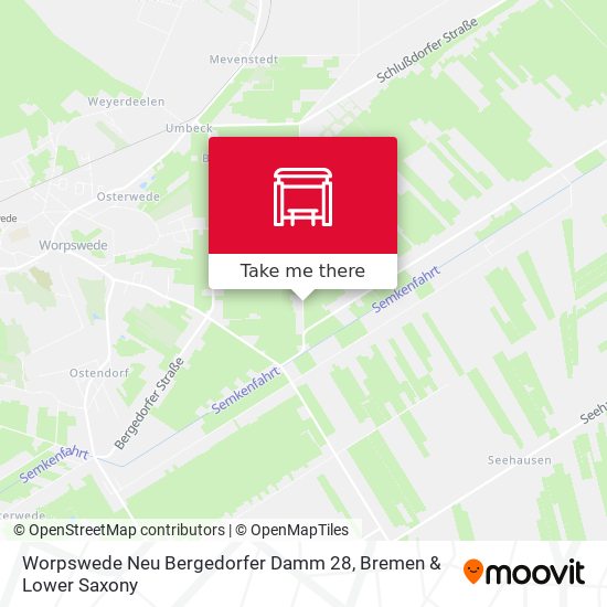 Карта Worpswede Neu Bergedorfer Damm 28