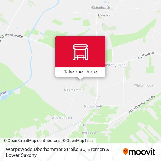 Worpswede Überhammer Straße 30 map