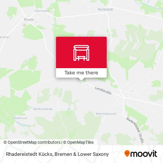 Rhadereistedt Kücks map