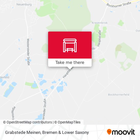 Grabstede Meinen map