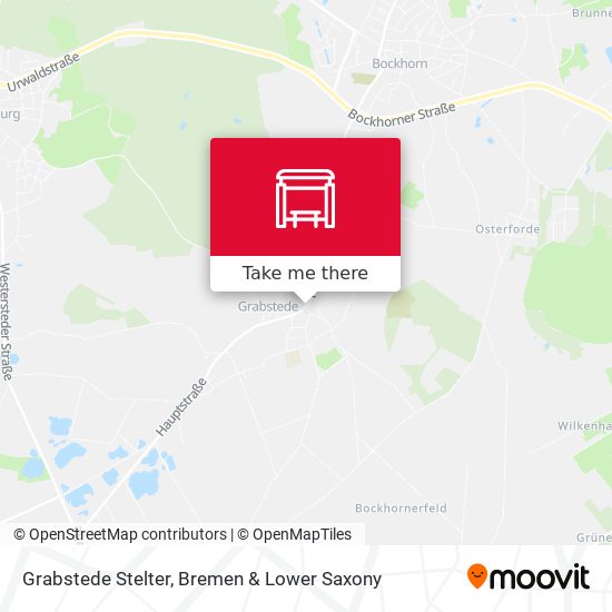 Grabstede Stelter map
