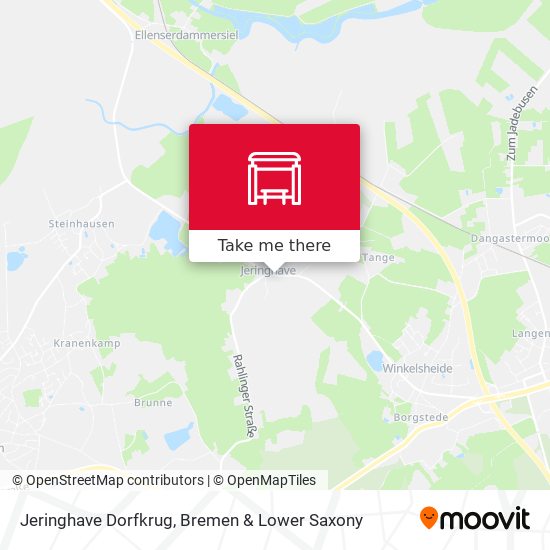 Jeringhave Dorfkrug map