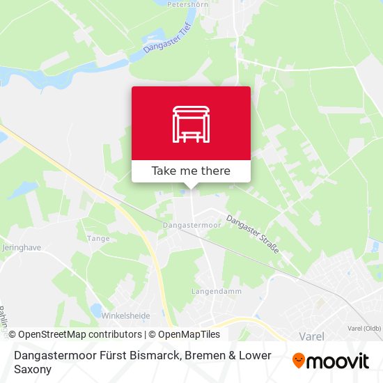 Dangastermoor Fürst Bismarck map