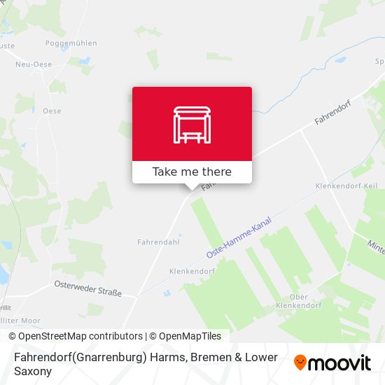 Fahrendorf(Gnarrenburg) Harms map