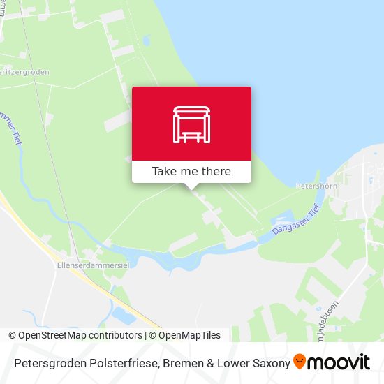 Petersgroden Polsterfriese map