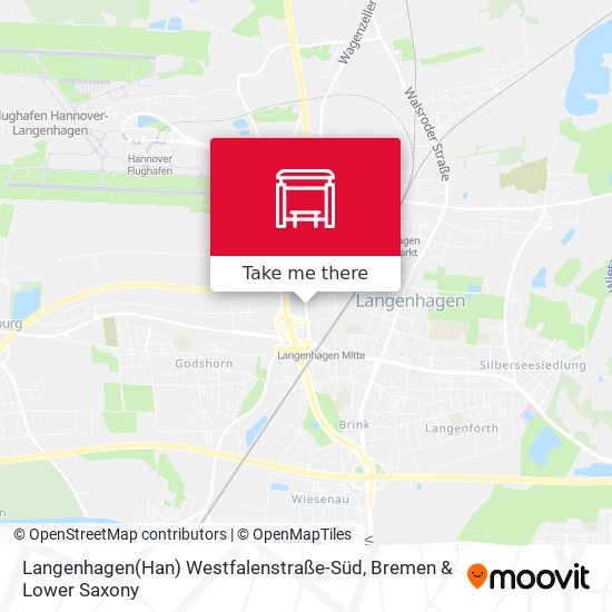 Langenhagen(Han) Westfalenstraße-Süd map