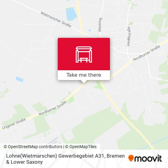 Lohne(Wietmarschen) Gewerbegebiet A31 map
