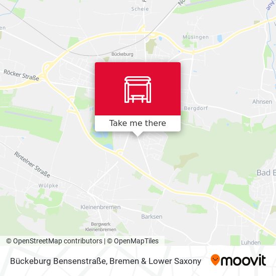 Bückeburg Bensenstraße map