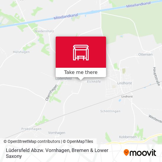 Lüdersfeld Abzw. Vornhagen map