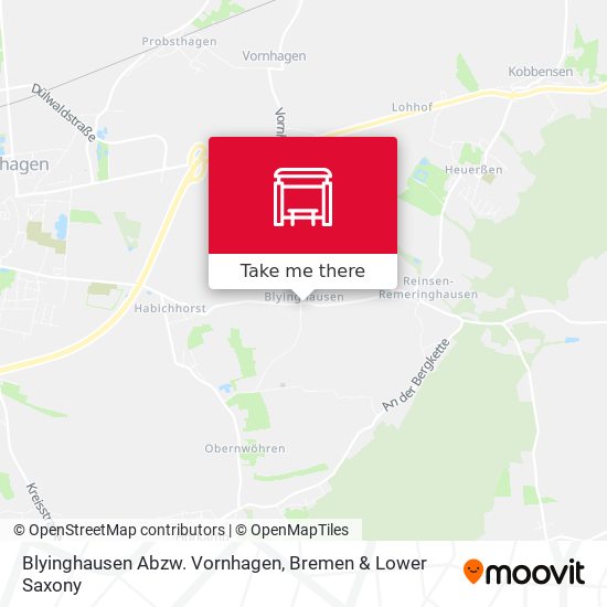 Blyinghausen Abzw. Vornhagen map