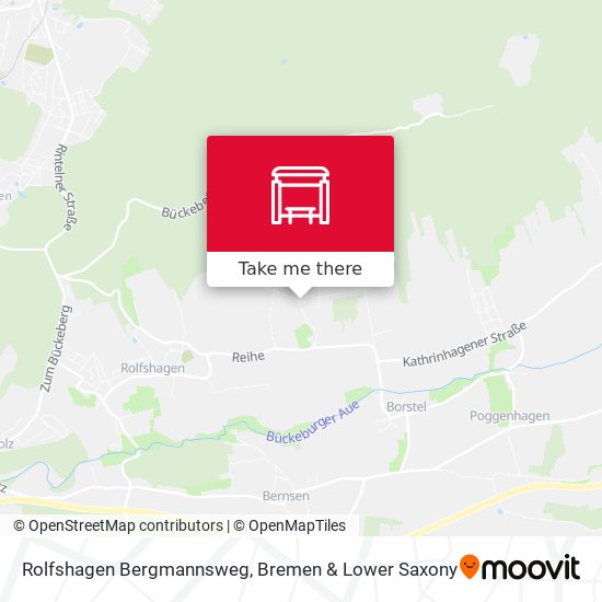 Rolfshagen Bergmannsweg map