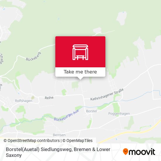 Borstel(Auetal) Siedlungsweg map