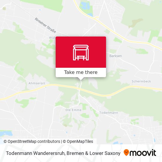 Todenmann Wanderersruh map