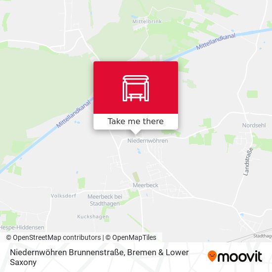 Niedernwöhren Brunnenstraße map
