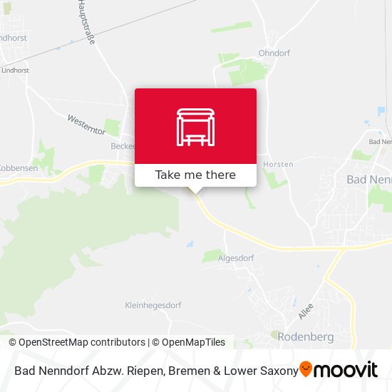 Bad Nenndorf Abzw. Riepen map