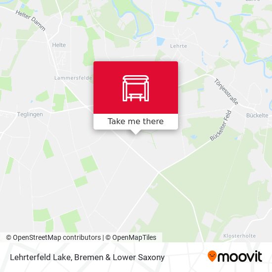 Lehrterfeld Lake map