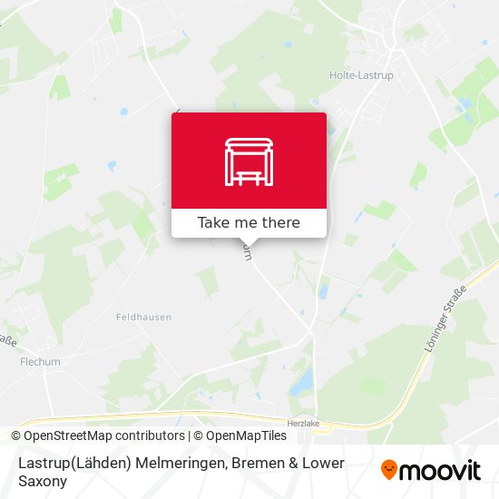 Lastrup(Lähden) Melmeringen map