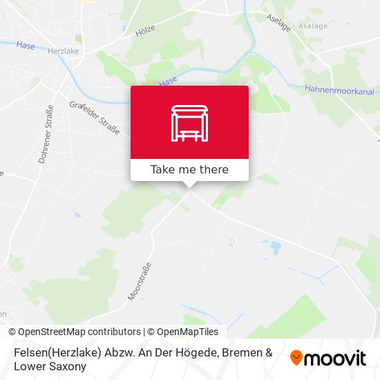 Felsen(Herzlake) Abzw. An Der Högede map