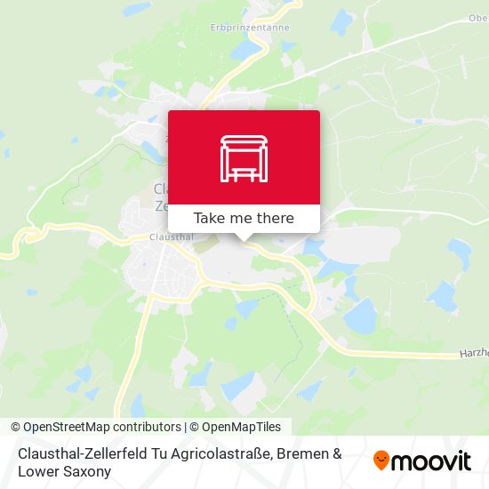 Clausthal-Zellerfeld Tu Agricolastraße map