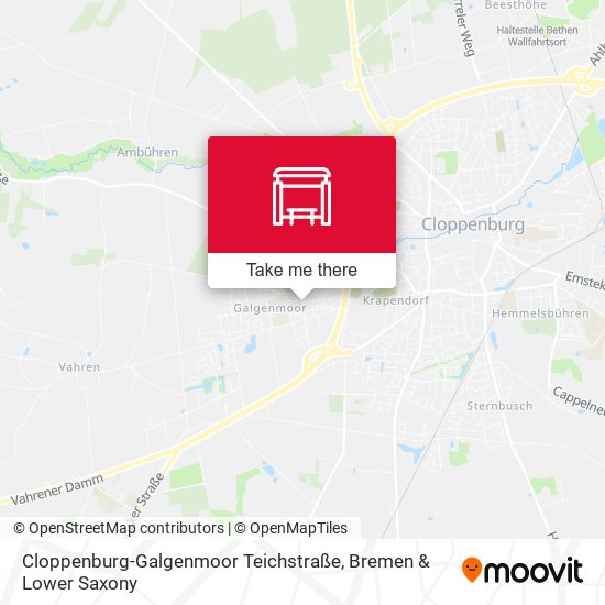 Cloppenburg-Galgenmoor Teichstraße map