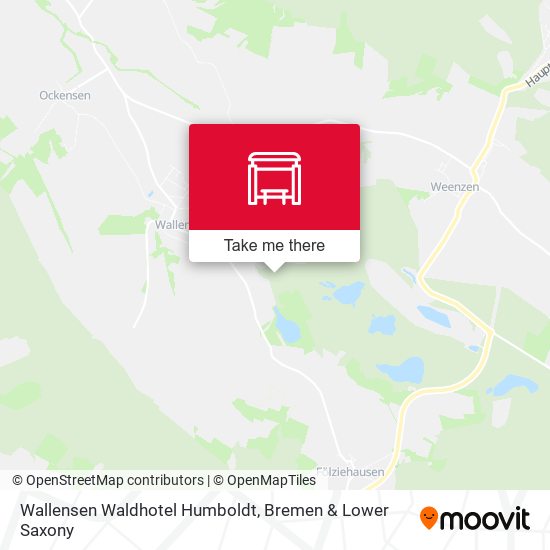 Wallensen Waldhotel Humboldt map