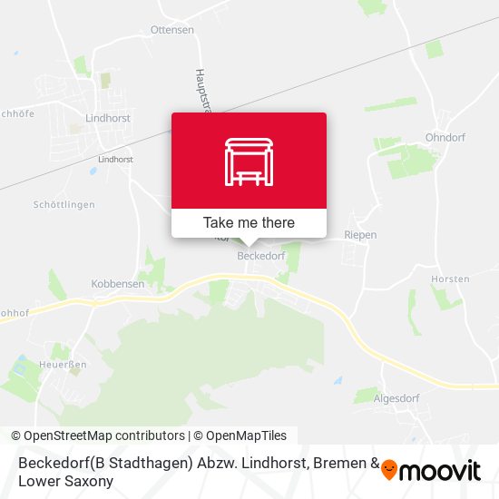 Beckedorf(B Stadthagen) Abzw. Lindhorst map