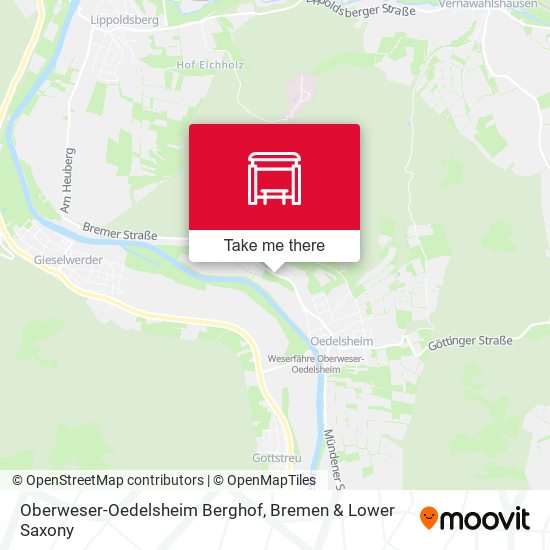 Oberweser-Oedelsheim Berghof map