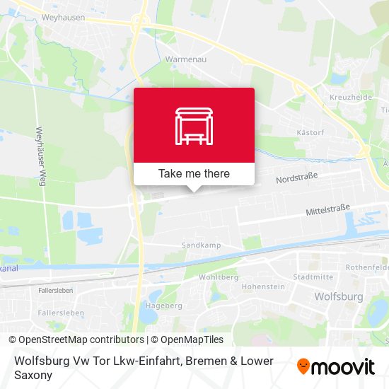 Wolfsburg Vw Tor Lkw-Einfahrt map