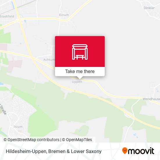 Hildesheim-Uppen map