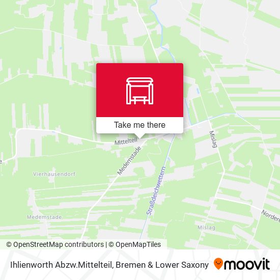 Ihlienworth Abzw.Mittelteil map