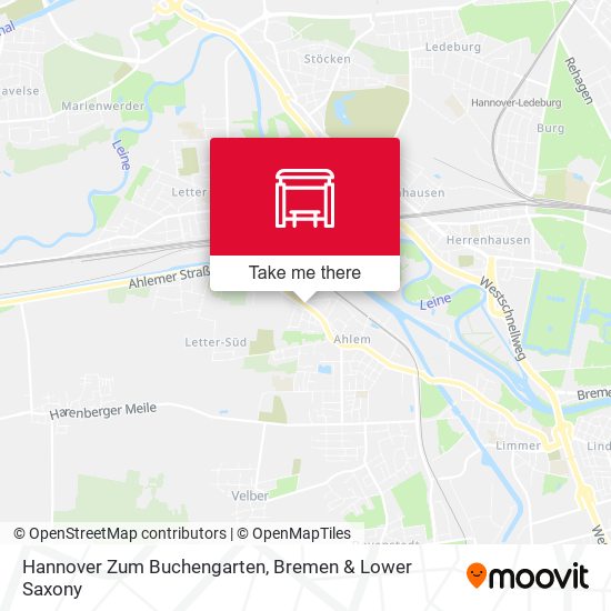 Hannover Zum Buchengarten map