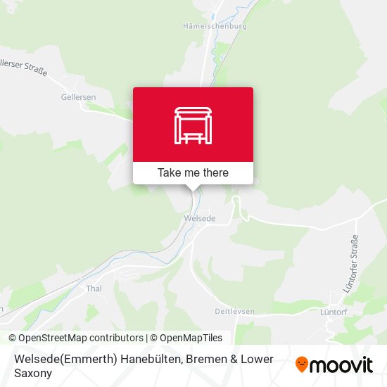 Welsede(Emmerth) Hanebülten map