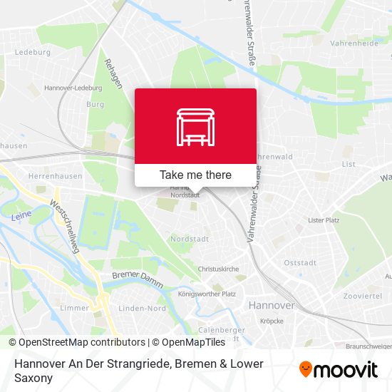 Hannover An Der Strangriede map