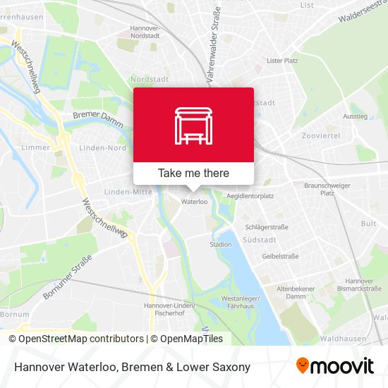 Hannover Waterloo map