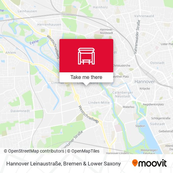 Hannover Leinaustraße map