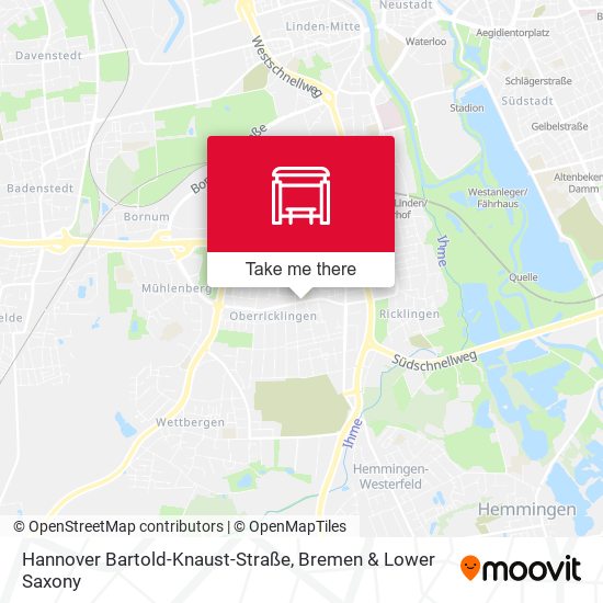 Hannover Bartold-Knaust-Straße map