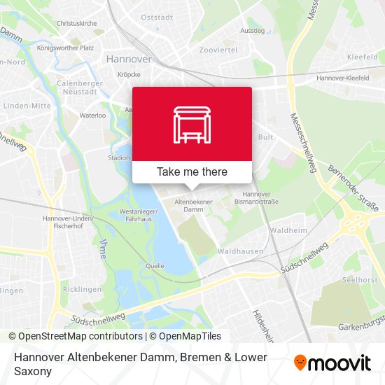 Hannover Altenbekener Damm map