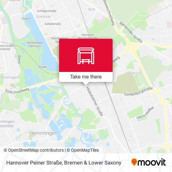 Hannover Peiner Straße map