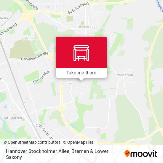 Hannover Stockholmer Allee map