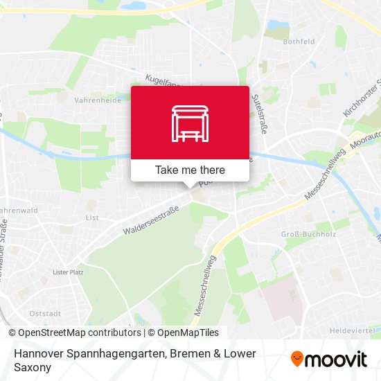 Hannover Spannhagengarten map