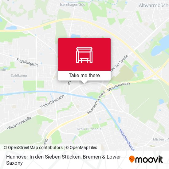 Карта Hannover In den Sieben Stücken