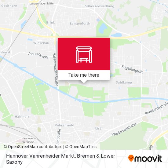 Hannover Vahrenheider Markt map